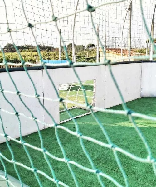 campo da calcio per bambini con porta piccola